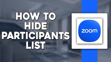 How To Hide Participants List on Zoom (Quick & Easy)