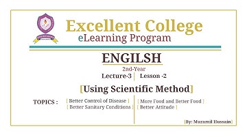 English | 2nd-Year| Lecture-3 | Chapter-2 | Using Scientific Method | BY: Muzamil Hussain