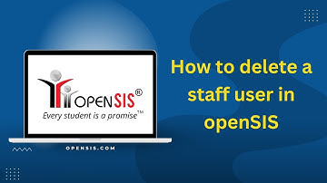 Complete Guide: How to Delete a Staff User in openSIS #studentinformationsystem