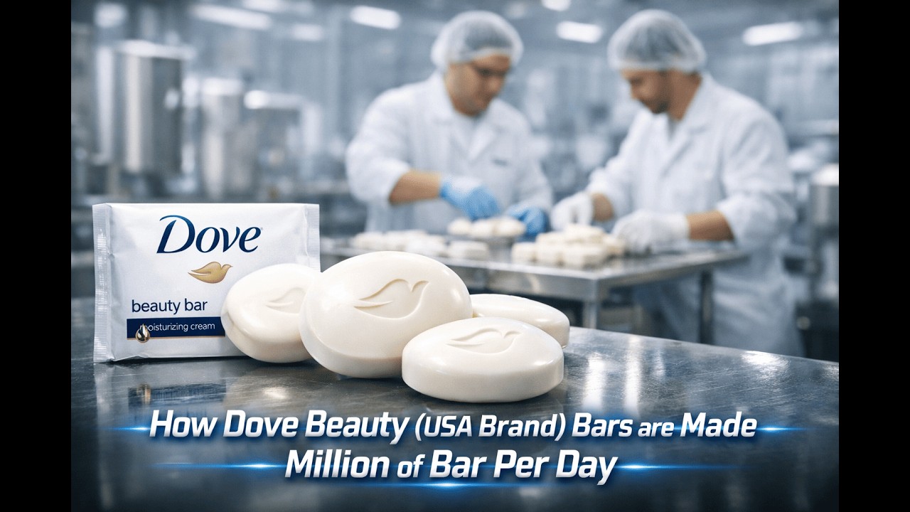 Dove Soap Manufacturing Process Explained | How Dove Beauty Bar Is Made in Factory