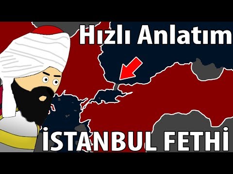 1453 İstanbul`un Fethi - Harita Üzerinde Hızlı Anlatım
