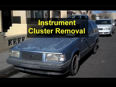 How to remove and install the instrument cluster on the Volvo 740, 940, 240, etc. – VOTD