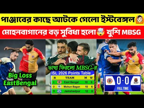 পাঞ্জাবের কাছে 1-1 গোলে আটকে গেলো ইস্টবেঙ্গল🙆🏻 ভাগ্য ঘুরলো MBSG-র🔥 মোহনবাগানের হলো বড়ো সুবিধা🤯🛑