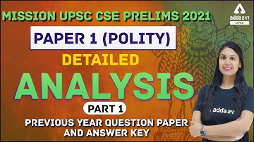 UPSC Prelims 2021 | Polity Previous Year Questions | Complete Analysis