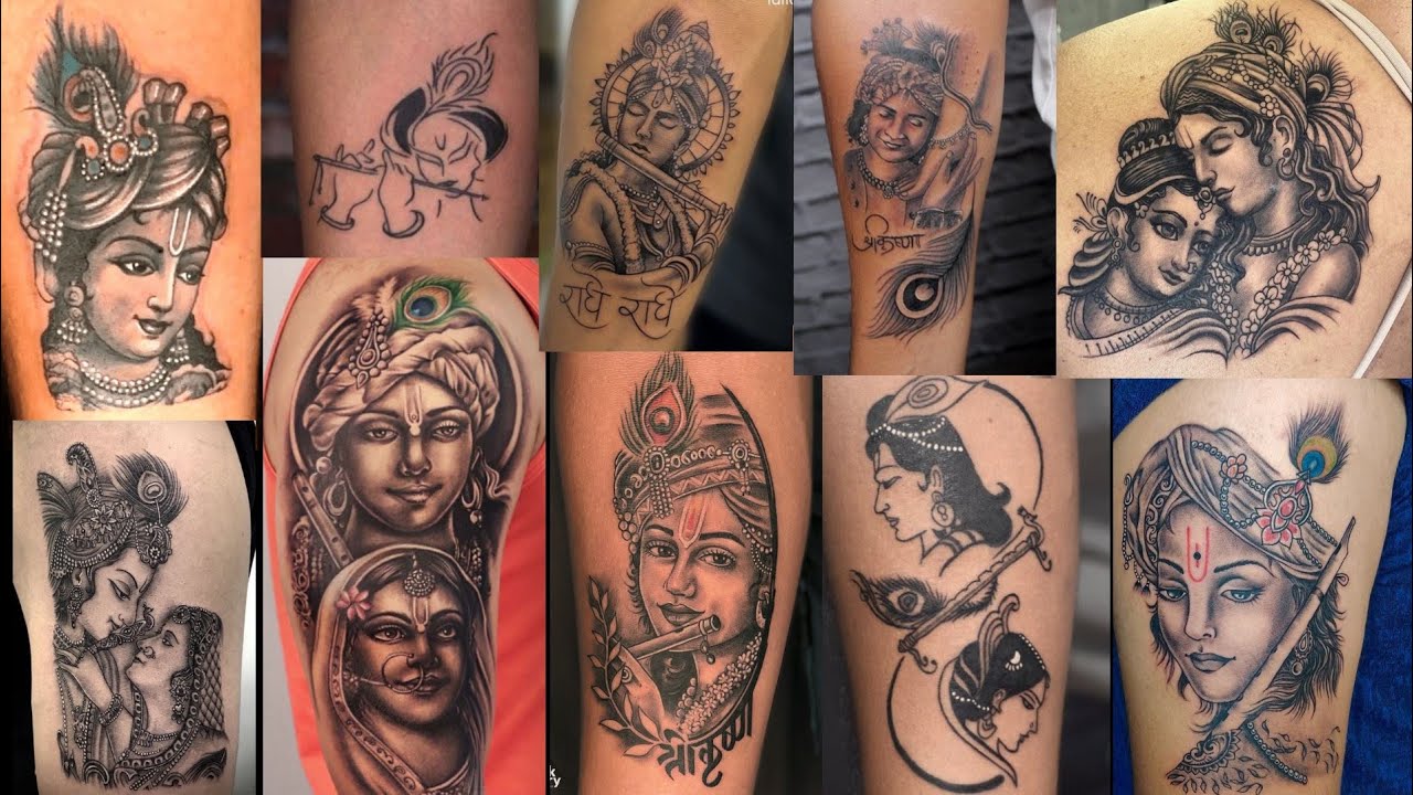 B Tattoo Shop on Tumblr: Radha-Krishna Tattoo by Sunny Bhanushali at Aliens  Tattoo India. Client wished to have Radha-Krishna as a tattoo where-in Radha ...