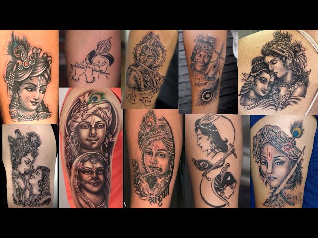 Lord Krishna Tattoo, Tattoo Shop in Delhi, - Manjeet Tattooz
