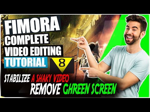 Green Screen Remove in Filmora 9 How to Stabilize a Shaky Video in  Filmora How to remove Chroma key
