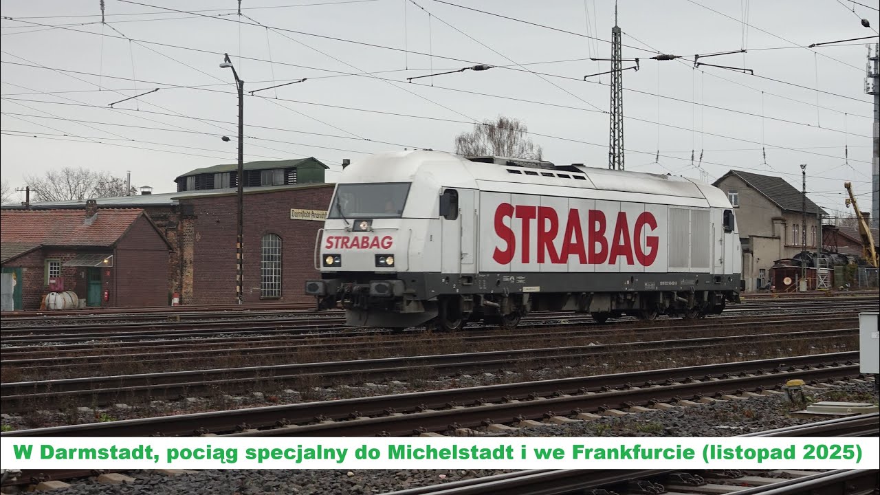 Przy torach: W Darmstadt, pociąg specjalny do Michelstadt i we Frankfurcie (listopad 2025)