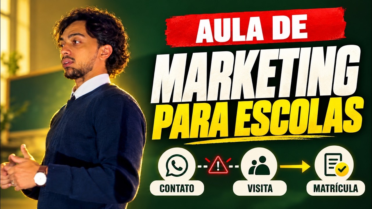 Marcos Brizola explica o funil de matrículas e o atendimento de famílias em uma escola