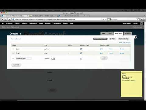 34. Adding an email input and how machine names and tokens work (a Drupal how-to)