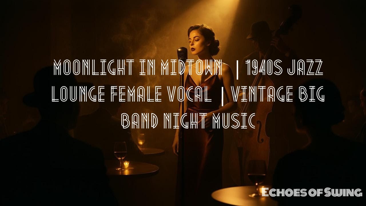 Moonlight in Midtown 🌙 | 1940s Jazz Lounge Female Vocal | Vintage Big Band Night Music