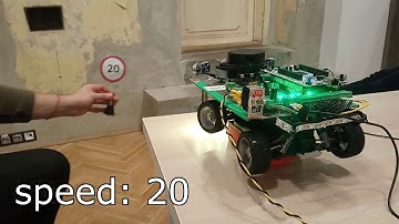 Self-driving car with traffic sign recognition
