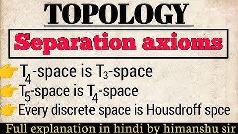 Proof that t5 space implies t4 space implies t3 of separation axioms