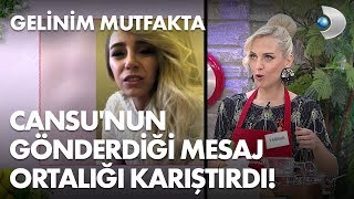 Cansunun, Yağnura Gönderdiği Mesaj Ortalığı Karıştırdı Genim Mutfakta 206. Bölüm