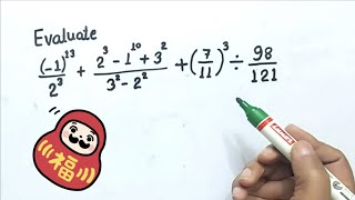 Exponents and Power important Question no. 4 with full Concepts | Evaluate | Maths olympiad Question