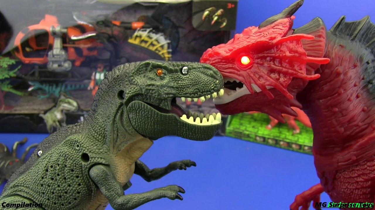Dinosaurs toys - COMPILATION !!! Jurassic World toys video for kids  | 2 HOURS