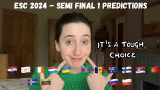 EUROVISION 2024 - MY FINAL SEMI FINAL 1 PREDICTIONS!