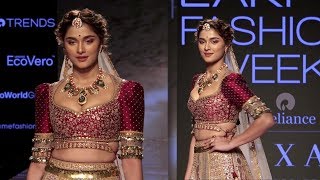 Saiee Manjrekar Stunning Ramp Wak In Lfw Sr 2020