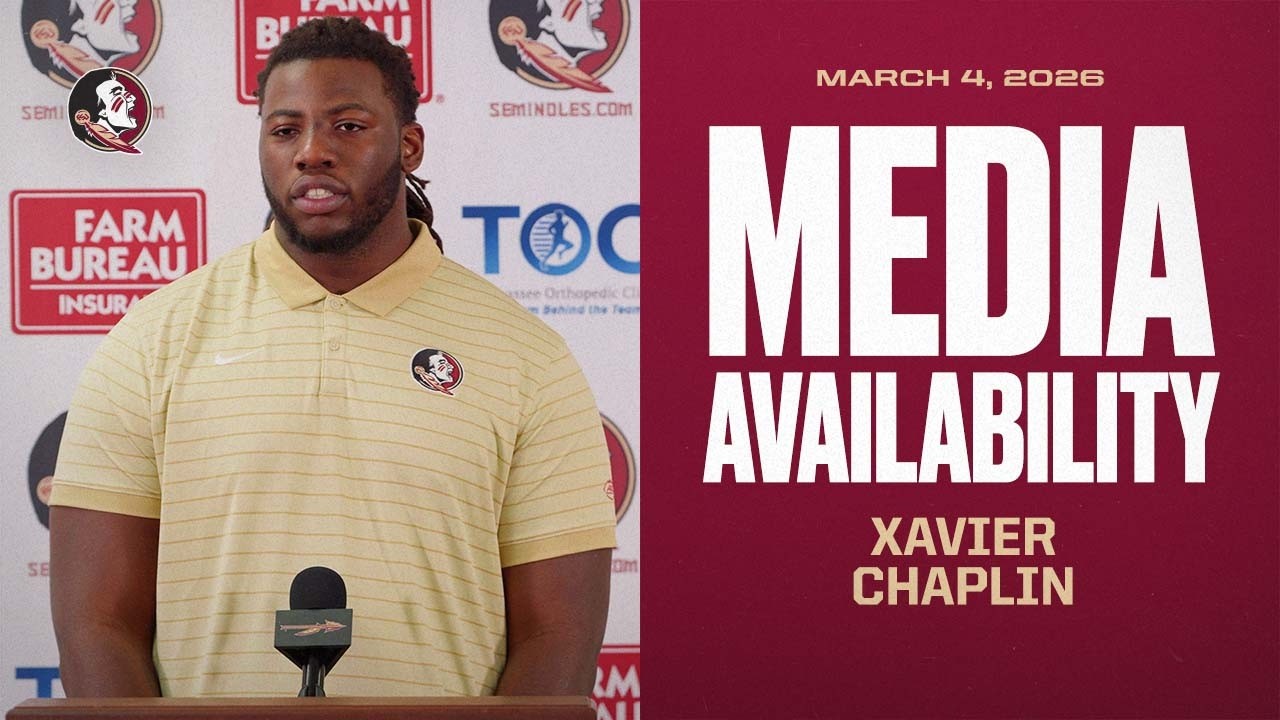 Image related to FSU Football | OL Xavier Chaplin Media Availability