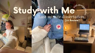 Completing an assignment last minute 🫣 a realistic study with me 💌