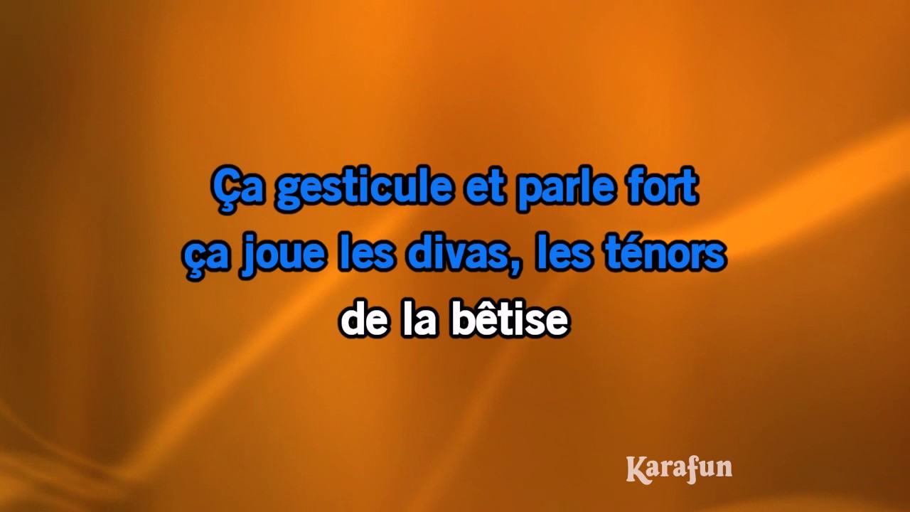 Karaoké Comme ils disent - Charles Aznavour *