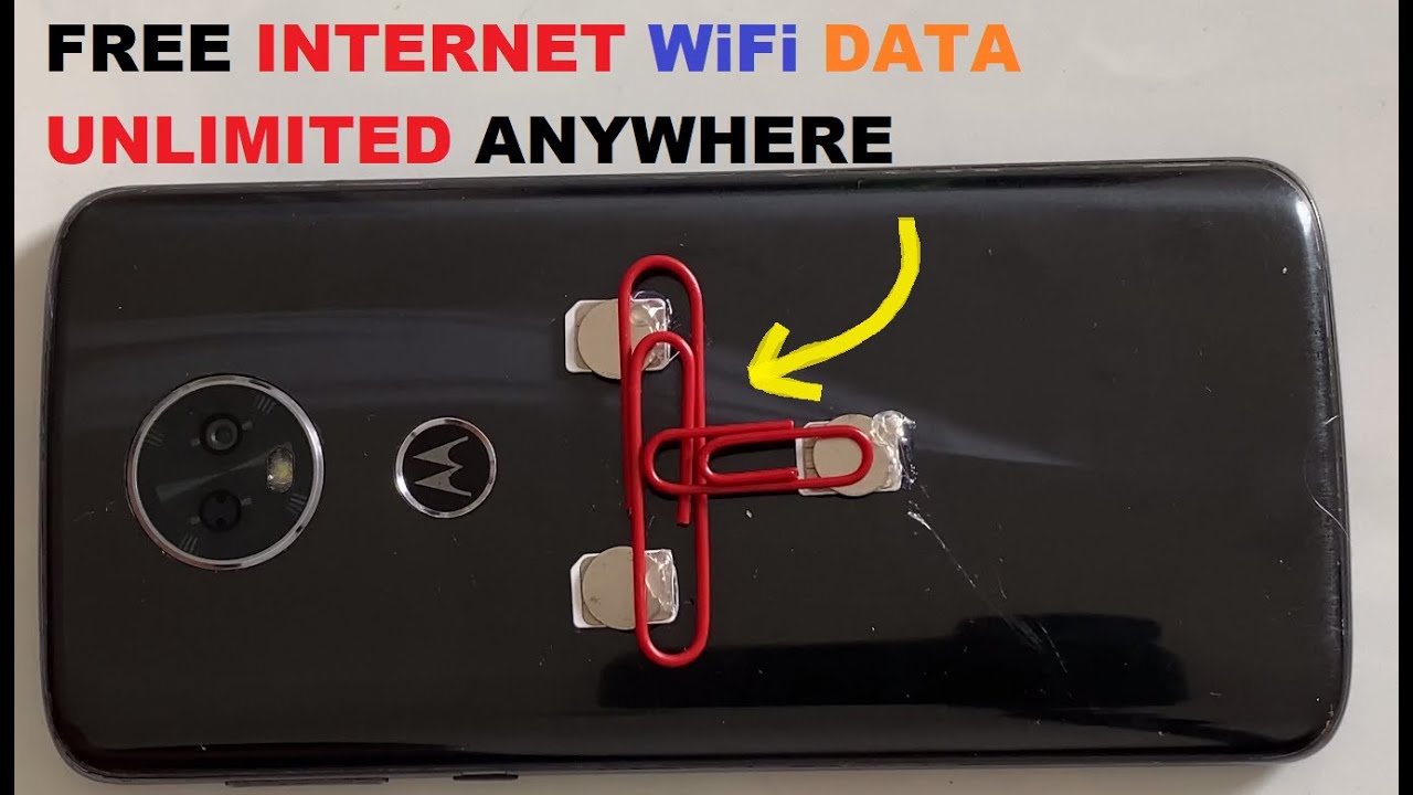 FREE WiFi INTERNET UNLIMITED DATA FROM SIM PAPER CLIPS