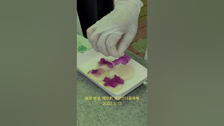 '경북 영양, 진달래꽃 화전을 즉석에서 만들어 그냥 나눠주시는 분들' [2023영양]