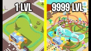 MOST FASTEST ROLLER COASTER EVOLUTION! Max Level Strong & Speed in Idle Roller Coaster!  9999+ Level screenshot 5