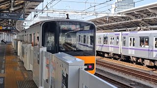 東武50050系51065F各駅停車押上行き二子新地駅発車(2023/5/18)