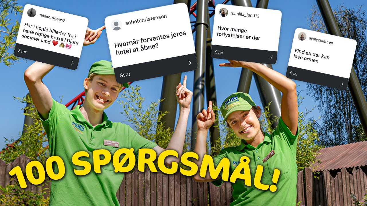 Kommer der nogensinde et nyt temaland? 🤫 Vi svarer på 100 spørgsmål om Djurs Sommerland