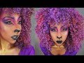 Fierce Purple Lion Halloween Makeup by Goldie Starling! | BiancaReneeToday