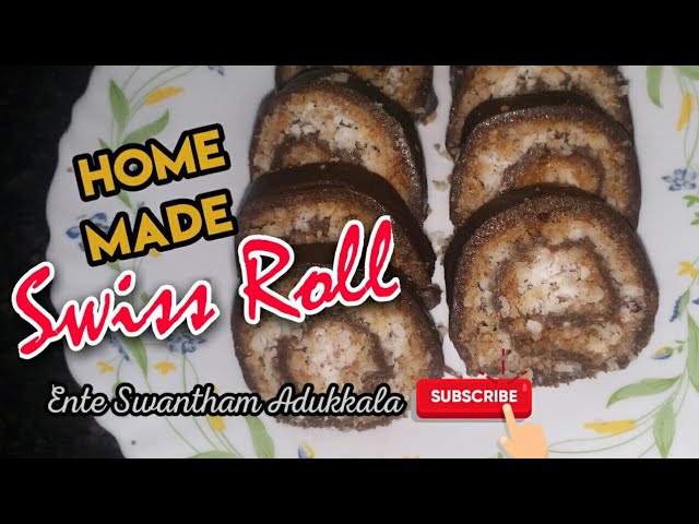 HOW TO MAKE SWISS ROLL ! by Ente Swantham Adukkala