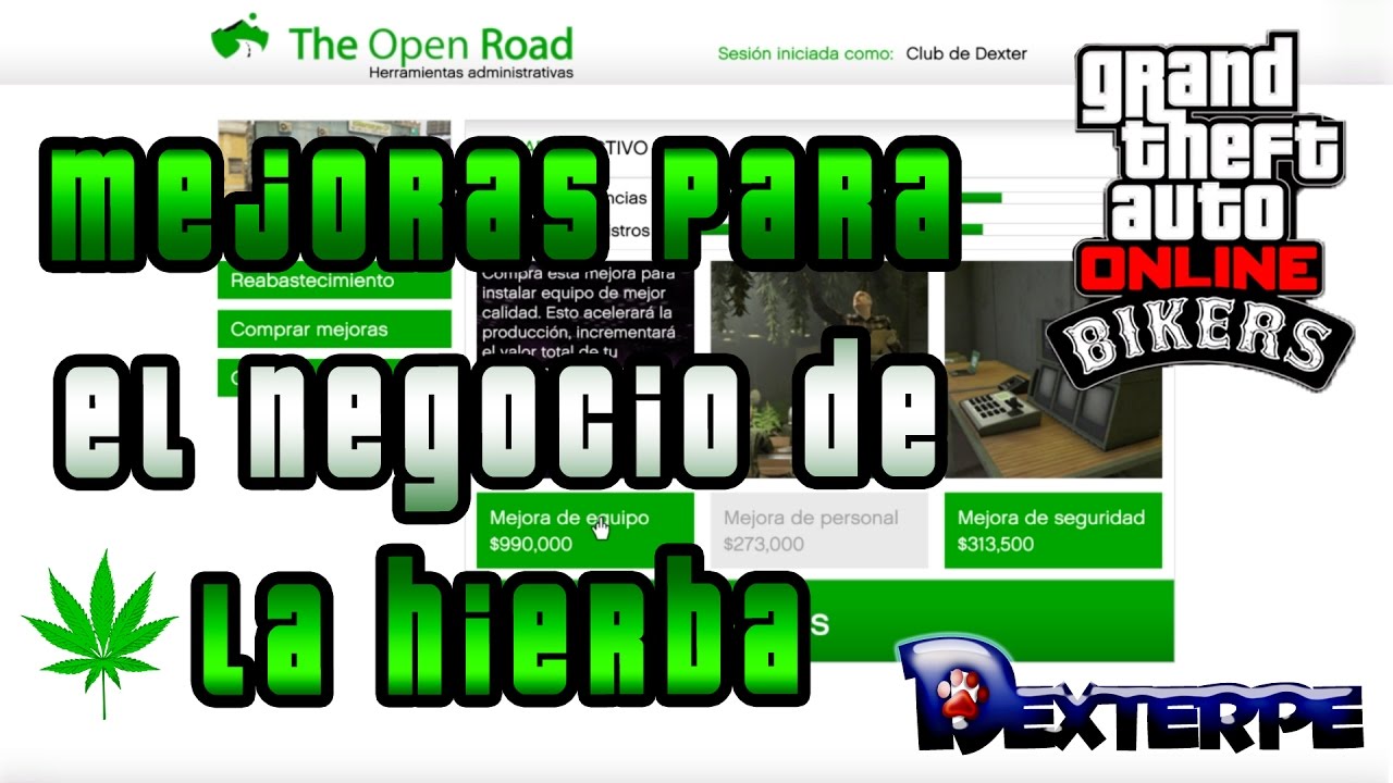 Gta V Online Ps4 Mejoras Para El Negocio De La Hierba Gameplay En Espanol Youtube