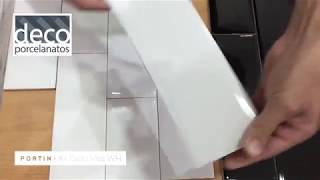 Azulejo Subway Blanco Brillante 8x26 Portinari Bella Vita WH en DECOPORCELANATOS