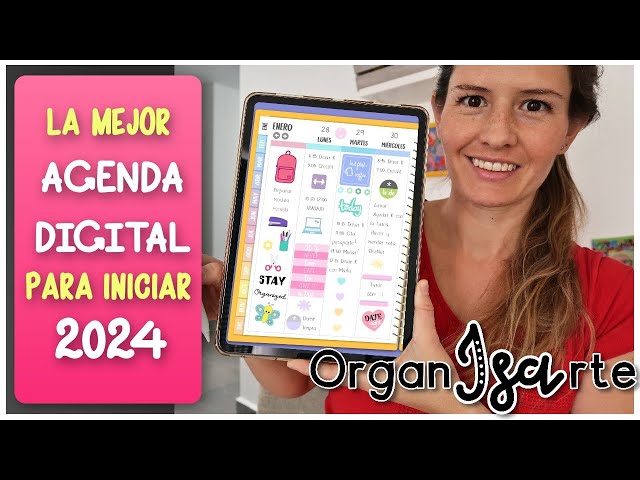 La MEJOR Agenda Digital para iniciar en el 2024 - Planificador iPad PASTEL  PLANNER en ESPAÑOL 