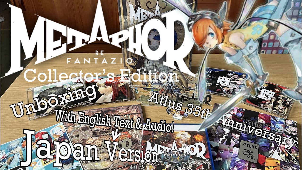 Metaphor Re:Fantazio Atlus Brand 35th Anniversary Japan Collectors Edition Unboxing