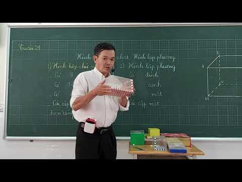 Lớp 5 - Toán Bài: Hình hộp chữ nhật - Hình lập phương