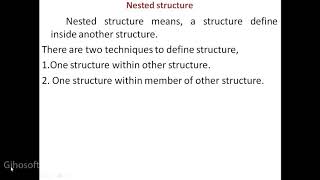 20- nested structure-1 unit-4 part-2