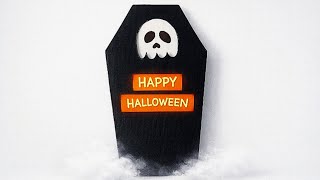 Full DIY Halloween Coffin Card 💀 Guide