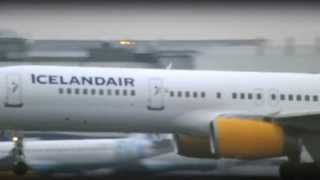 Icelandair 757-200 TF-IST takeoff at Glasgow HD