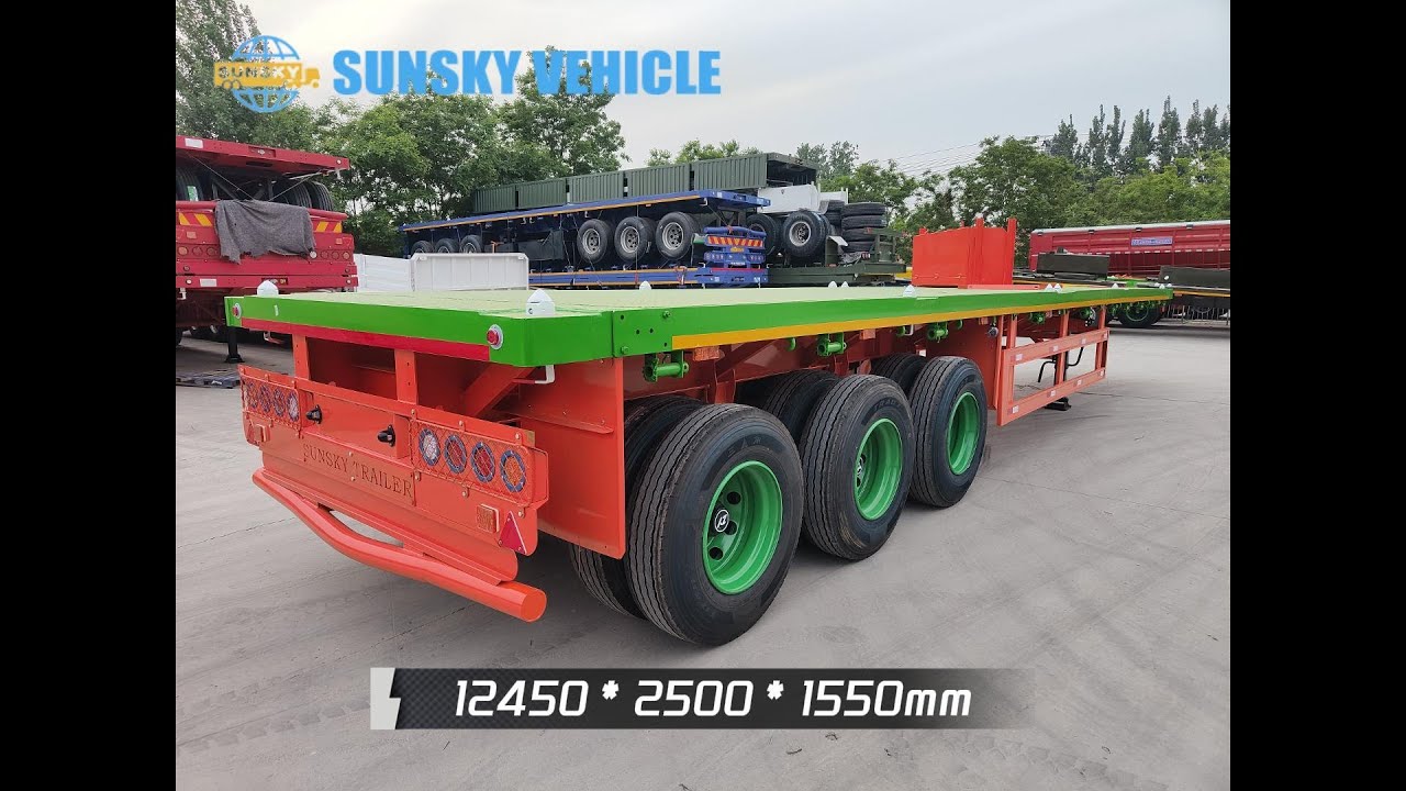 40FT Flatbed semi trailer