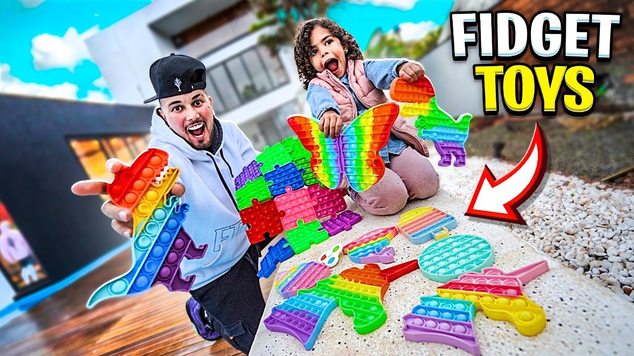DEI TODOS OS FIDGET TOYS PRA A PÉROLA REIS !! * coleção GIGANTE de fidget toys * 🎁