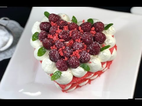 Torta Cuore Red Velvet Cream Tart Ricetta Facile Youtube