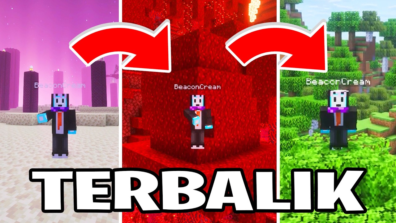 Aku Coba Tamatin Minecraft Secara TERBALIK