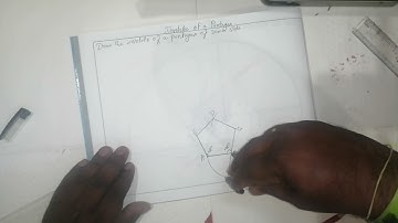 How to draw involute pentagon # how to draw easy involute pentagon# simple draw involute pentagon