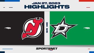 NHL Highlights | Devils vs. Stars (OT) - January 27, 2023