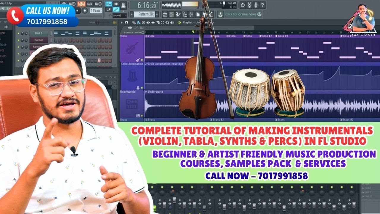 Make Instrumental Tutorial Of Making Instrumentals (Violin, Tabla, Synths & Percs), Best ...