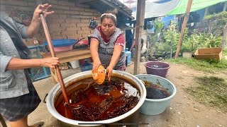 Así se cocina y se celebra al santísimo en el pueblo de Guadalupe Zacatepec Oaxaca #tradiciones 