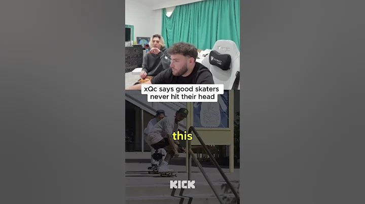 xQc says good skaters never hit their head