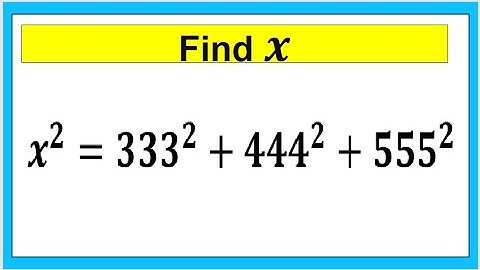 Nice Math Simplification with Square |Find the Value of X